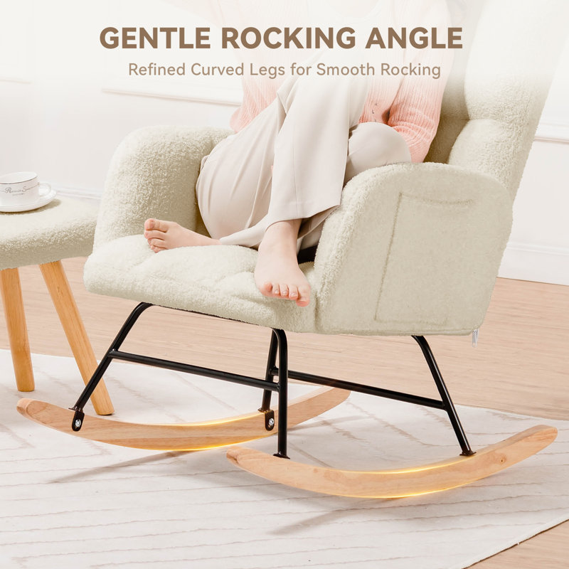 Upholstered glider rocking chair sale